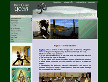 Tablet Screenshot of deepcreeklakeyoga.com